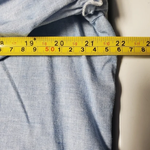 Karl Lagerfeld Ruffle Pearlsnap Blouse Size Large - Picture 7 of 8